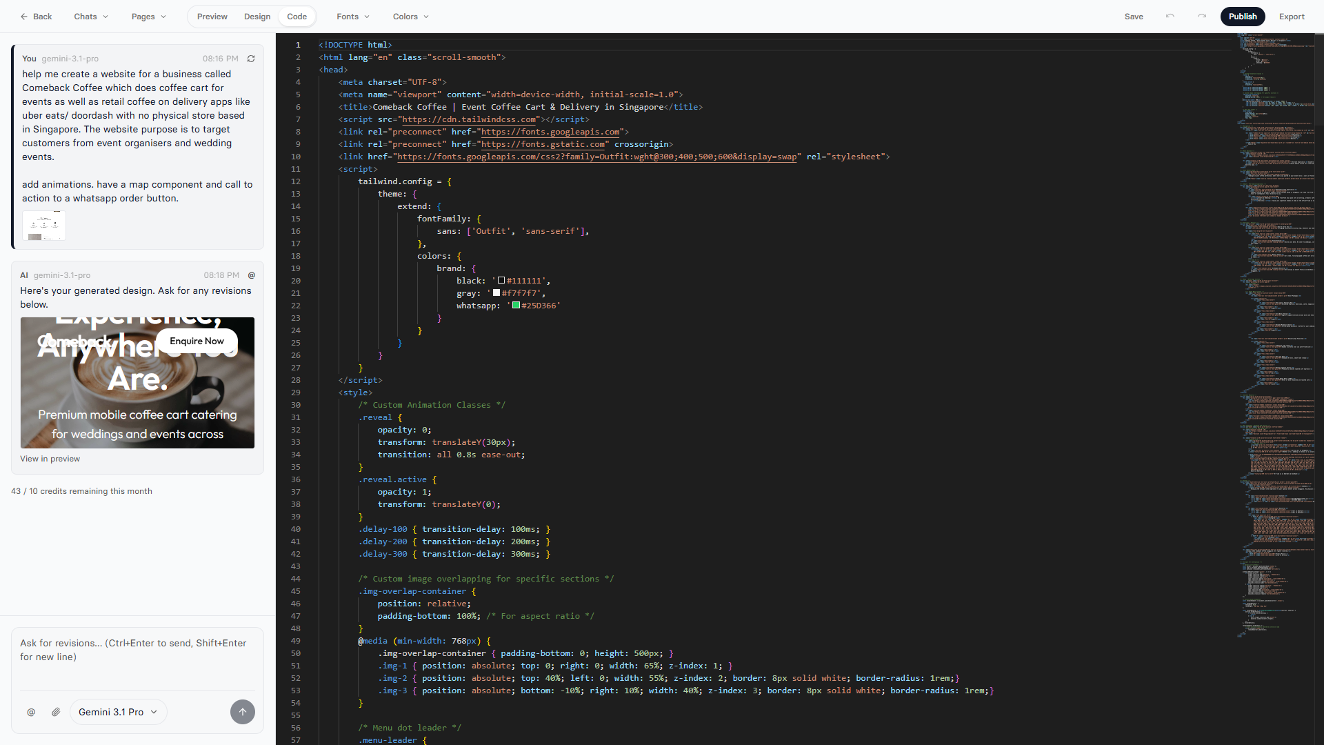 Your code. Your rules. Export anywhere.